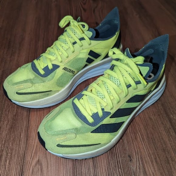 Men’s Adidas Adizero Boston 11 Running Shoes, Men's Size 9 Neon Yellow - Picture 5 of 16